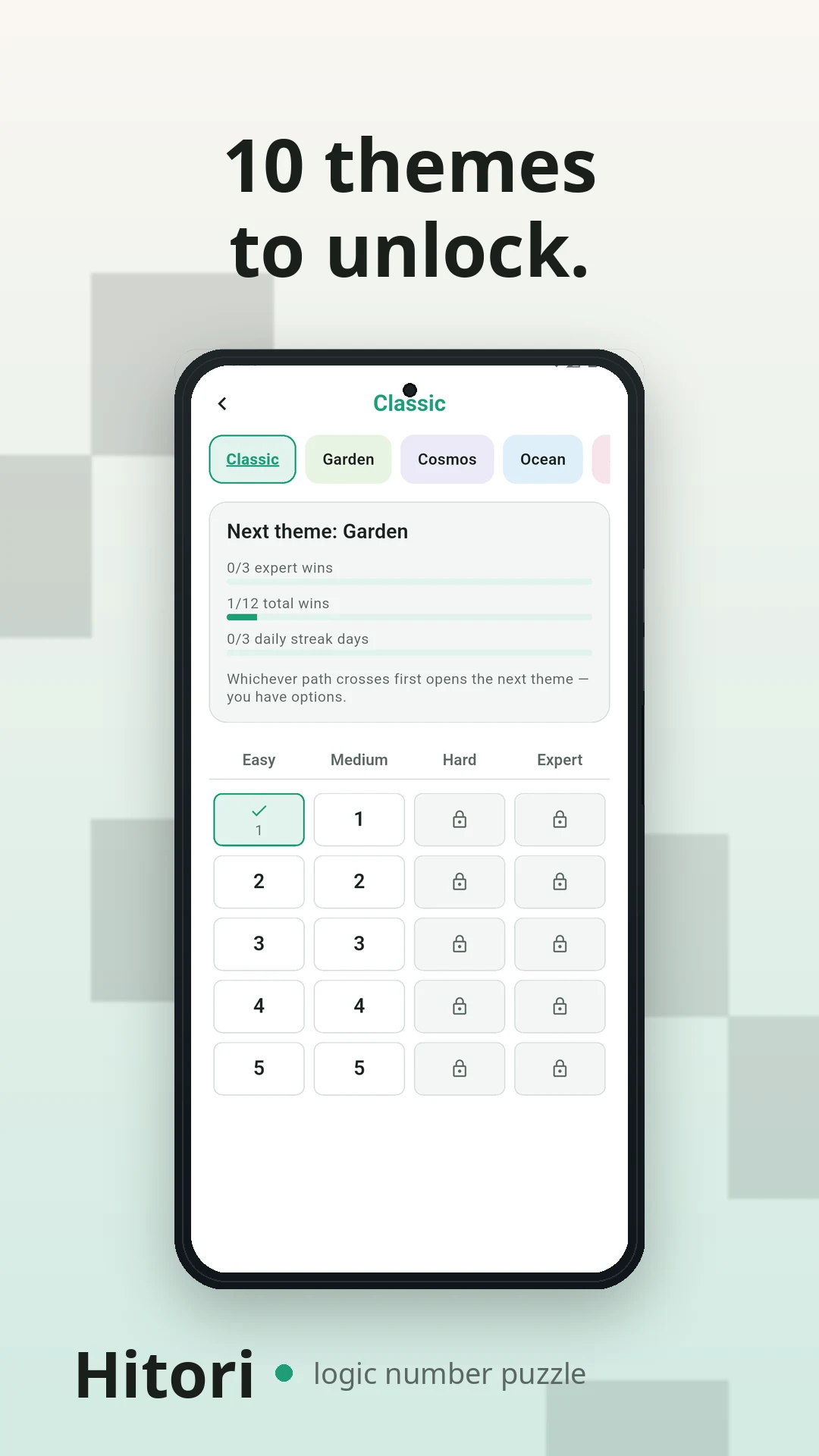 Hitori: Logic number puzzle screenshot