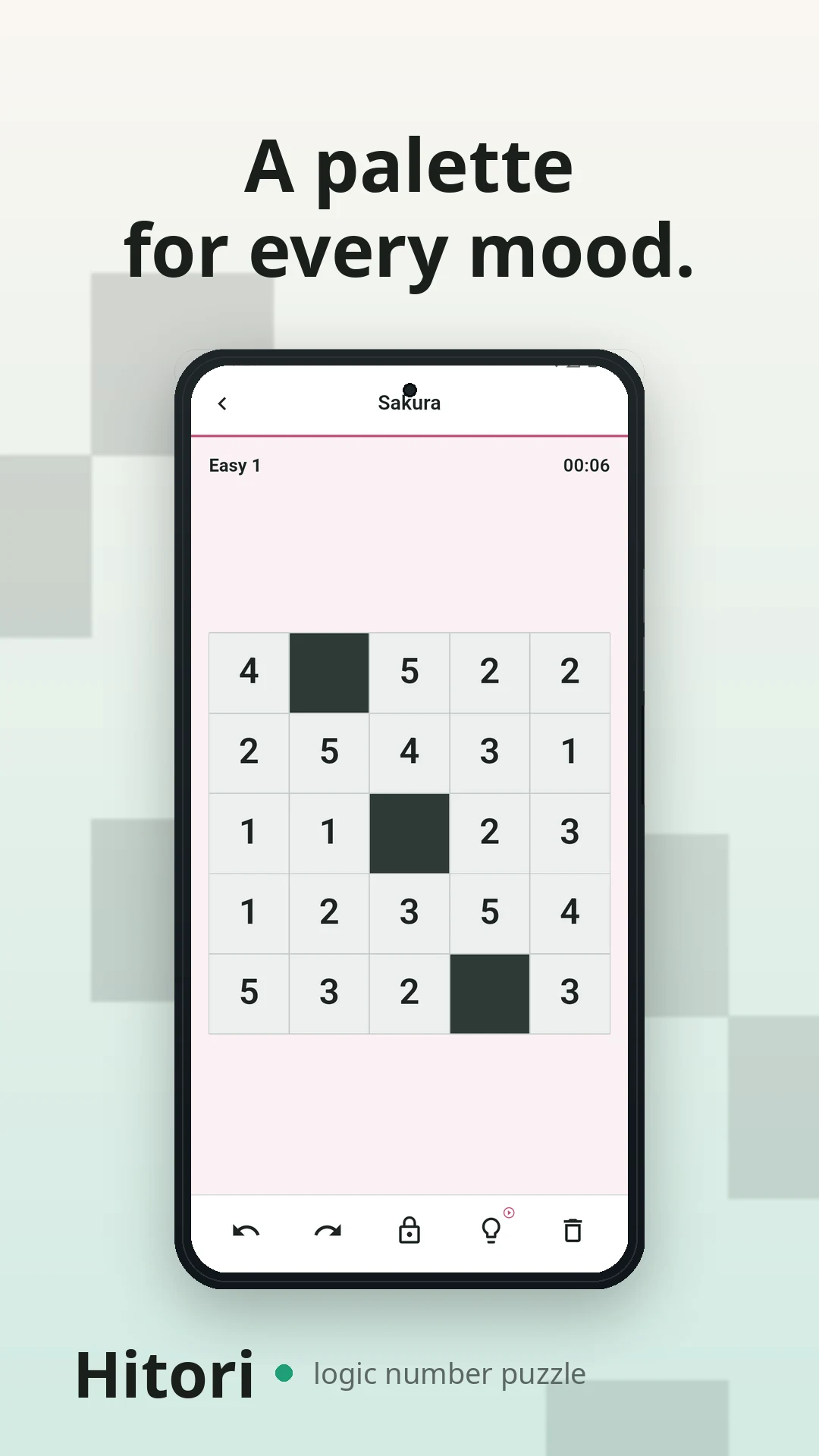 Hitori: Logic number puzzle screenshot